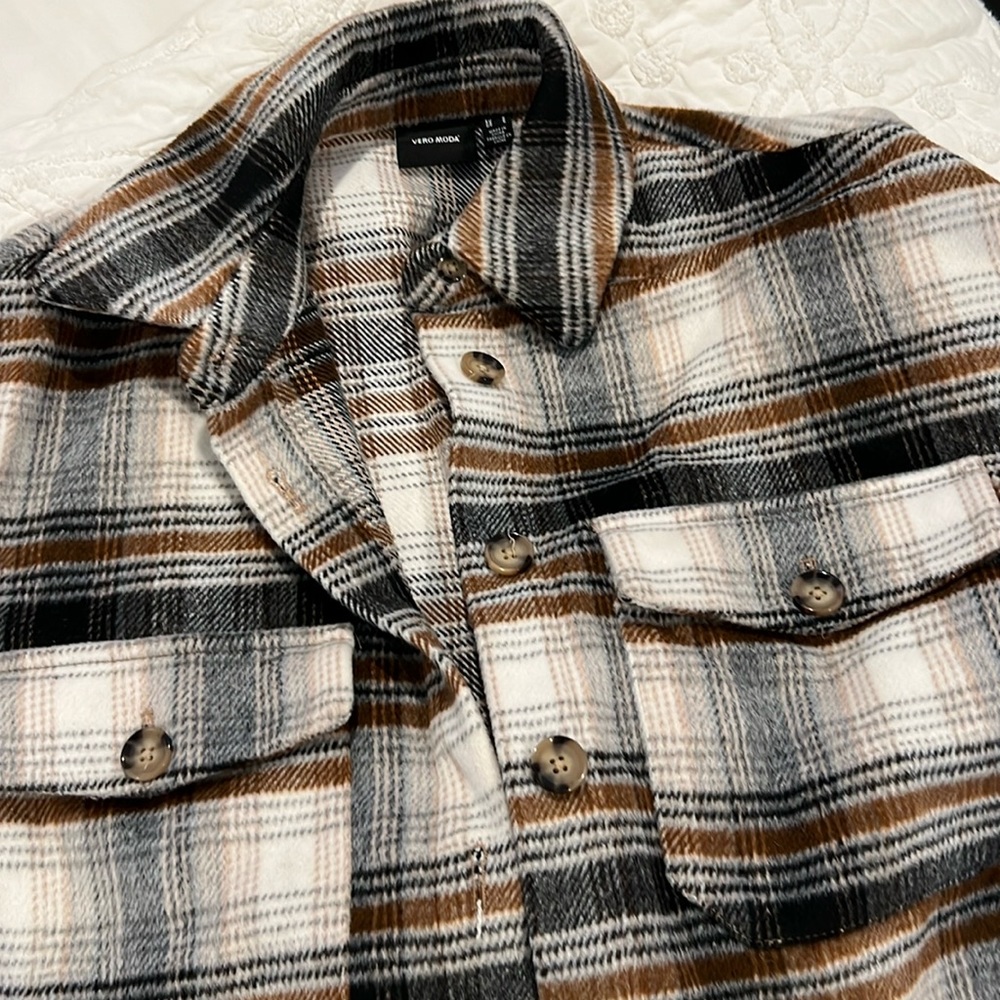 Vero Moda Check Shirt Jacket S